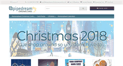 Desktop Screenshot of pipedreamchristmascards.co.uk